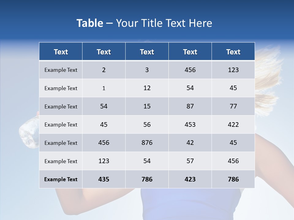 Water Hair Sunshine PowerPoint Template