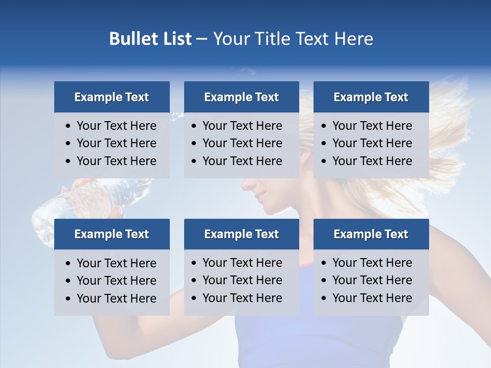 Water Hair Sunshine PowerPoint Template