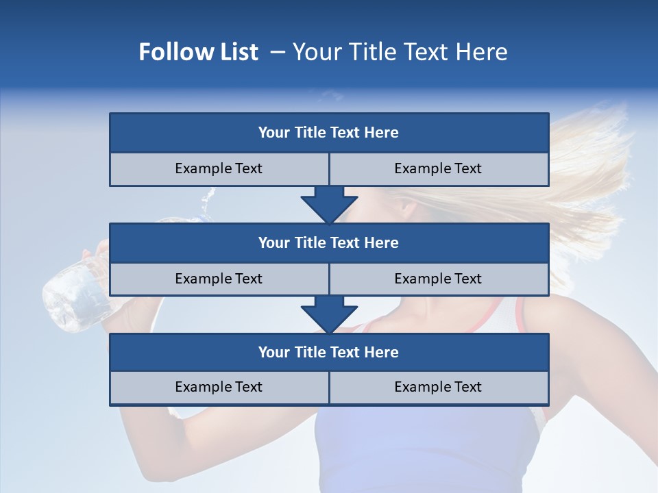 Water Hair Sunshine PowerPoint Template