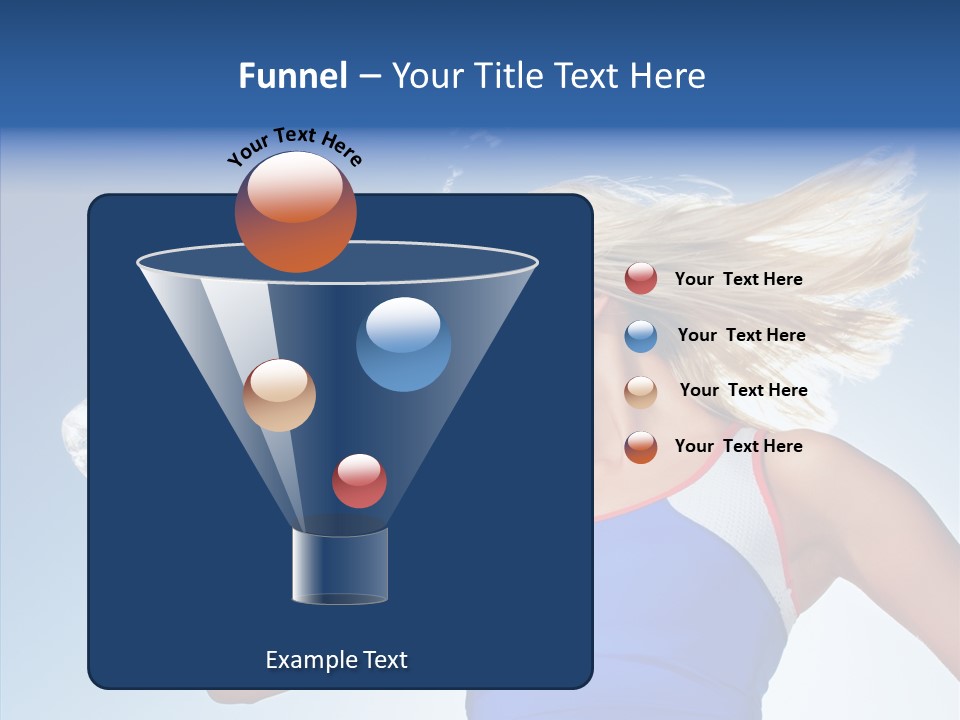 Water Hair Sunshine PowerPoint Template