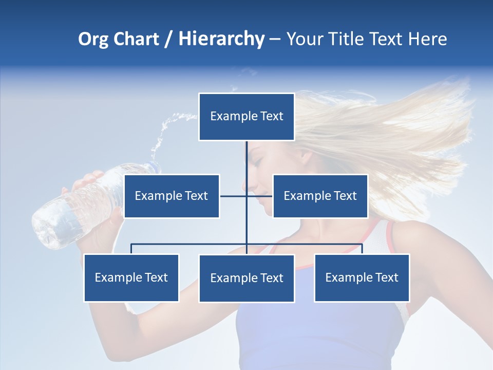 Water Hair Sunshine PowerPoint Template