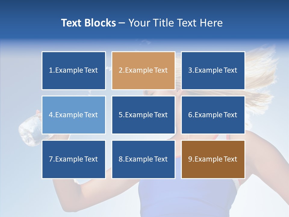 Water Hair Sunshine PowerPoint Template