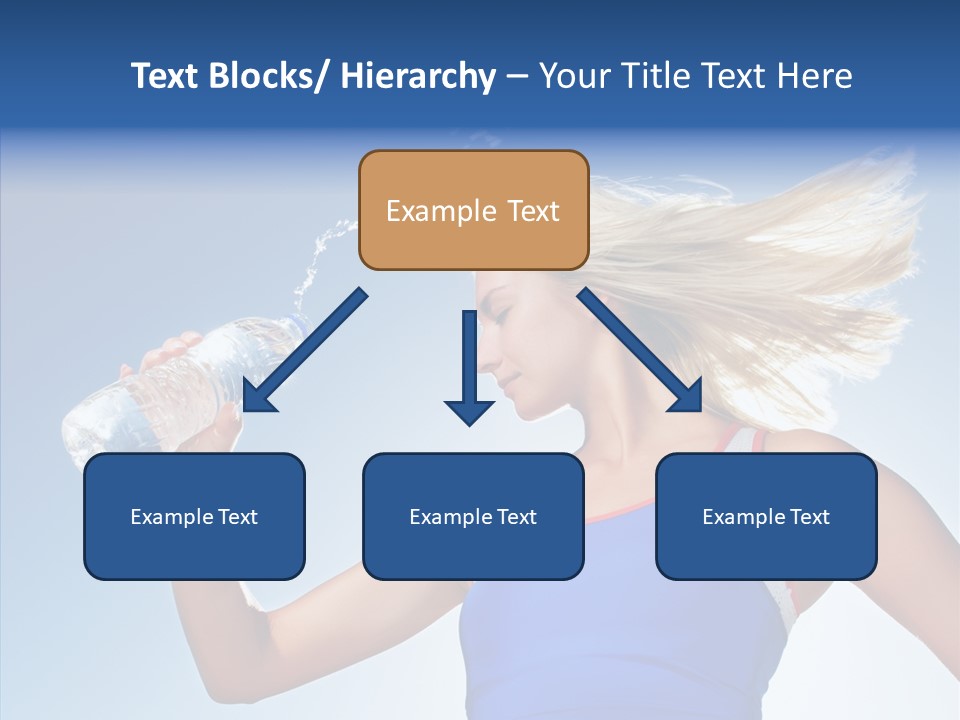 Water Hair Sunshine PowerPoint Template