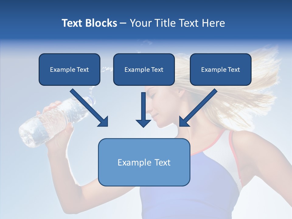 Water Hair Sunshine PowerPoint Template