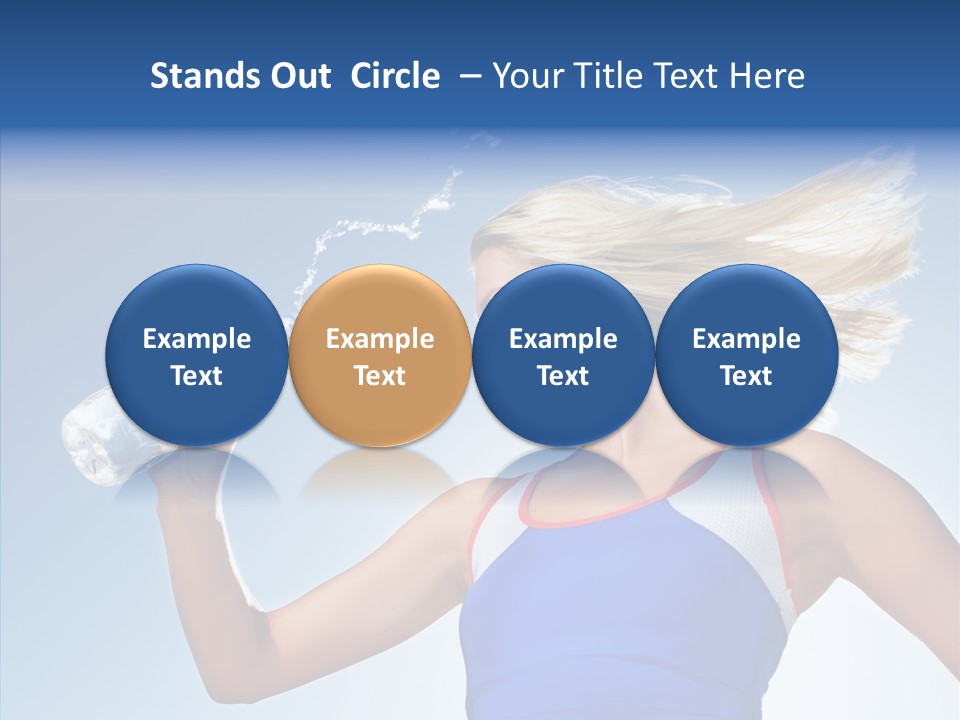 Water Hair Sunshine PowerPoint Template