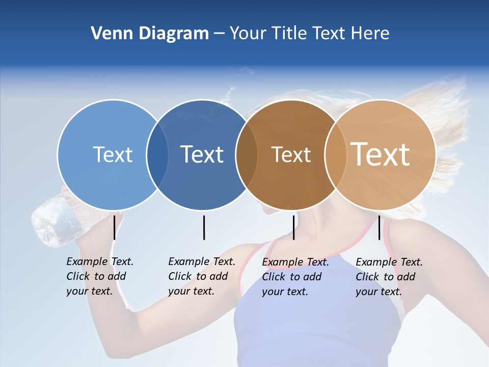 Water Hair Sunshine PowerPoint Template