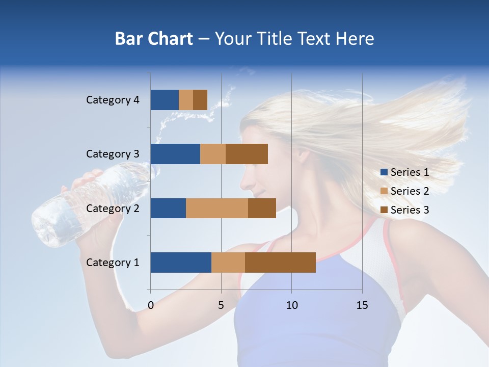 Water Hair Sunshine PowerPoint Template