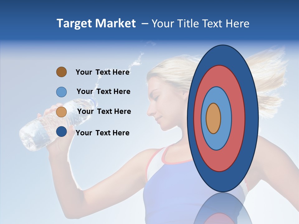 Water Hair Sunshine PowerPoint Template