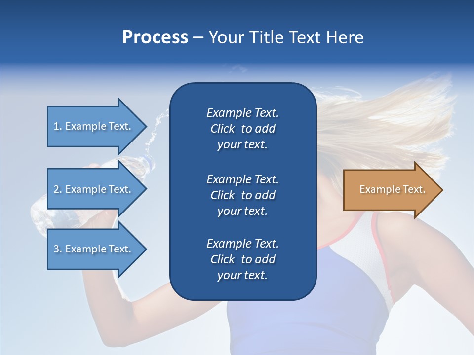 Water Hair Sunshine PowerPoint Template