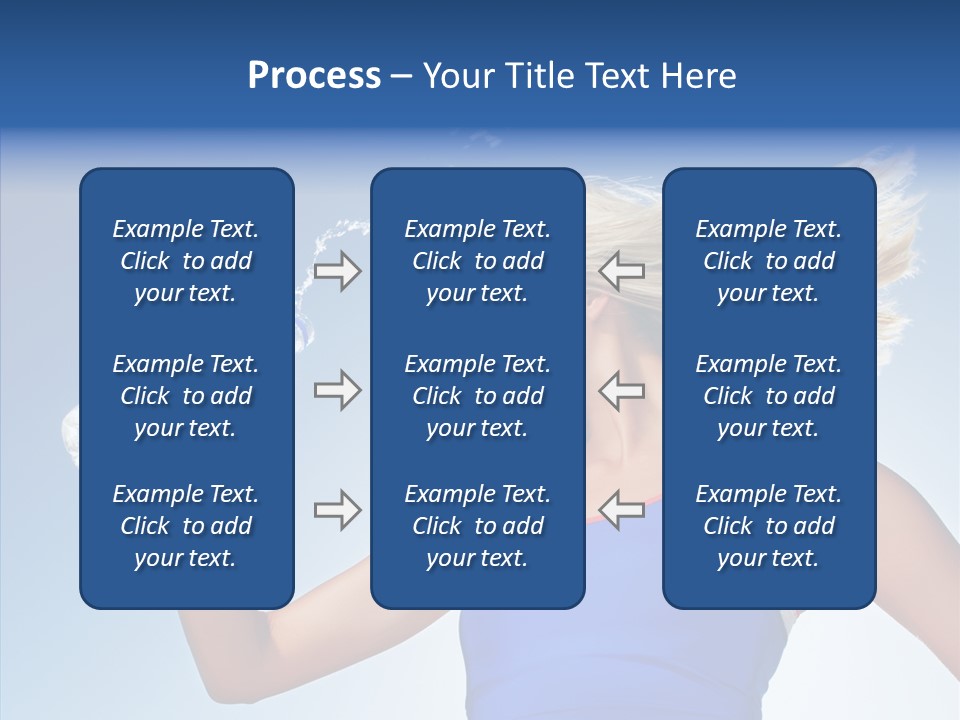Water Hair Sunshine PowerPoint Template