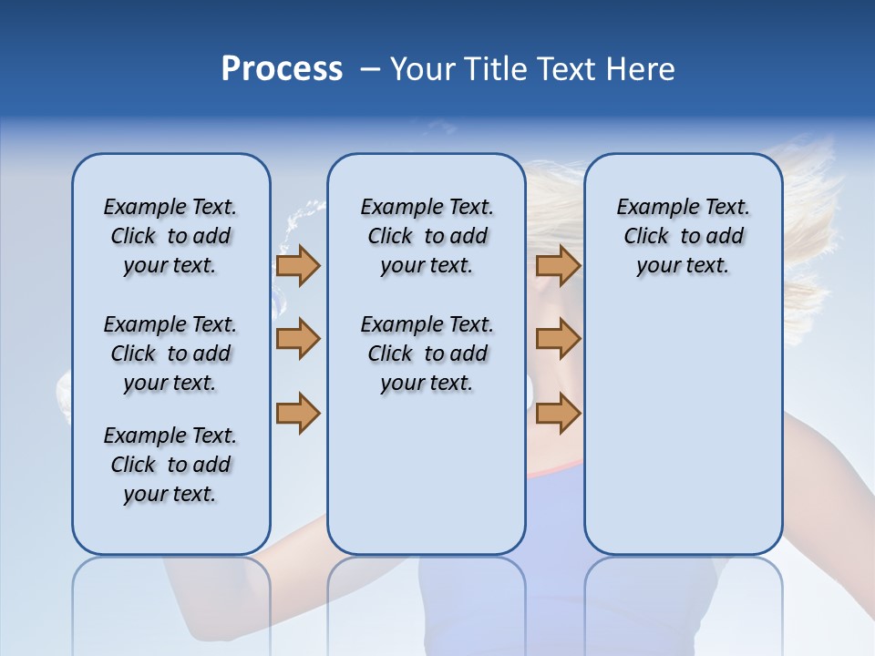 Water Hair Sunshine PowerPoint Template