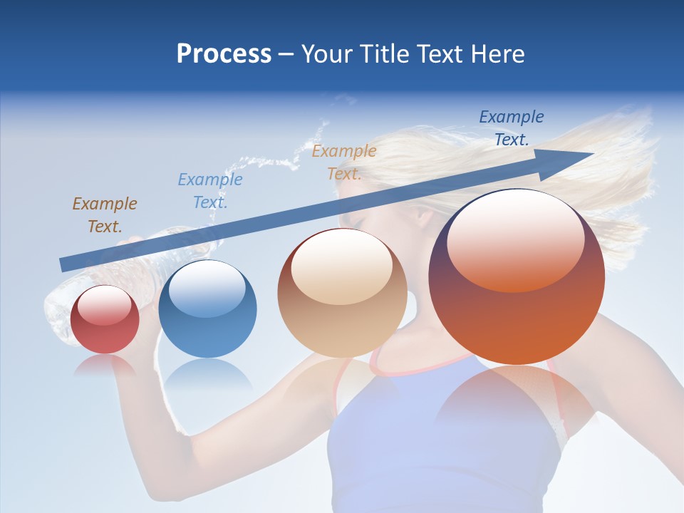 Water Hair Sunshine PowerPoint Template