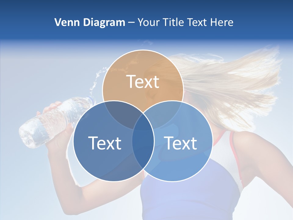 Water Hair Sunshine PowerPoint Template