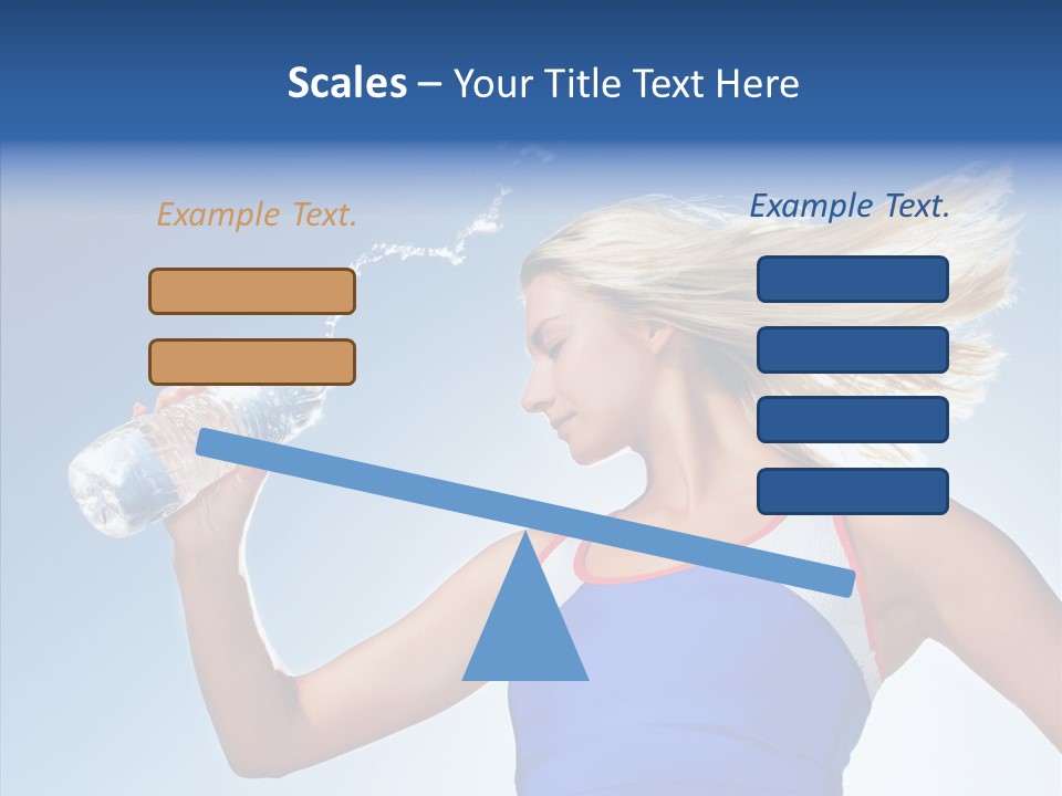 Water Hair Sunshine PowerPoint Template