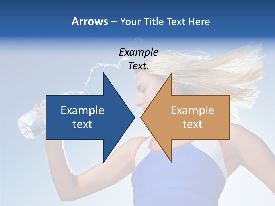 Water Hair Sunshine PowerPoint Template