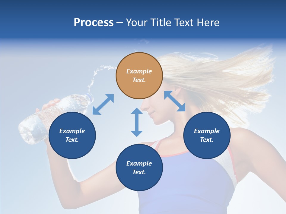 Water Hair Sunshine PowerPoint Template