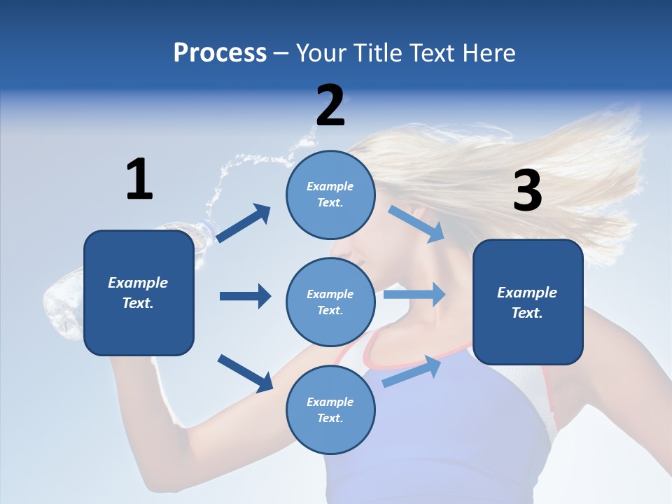 Water Hair Sunshine PowerPoint Template