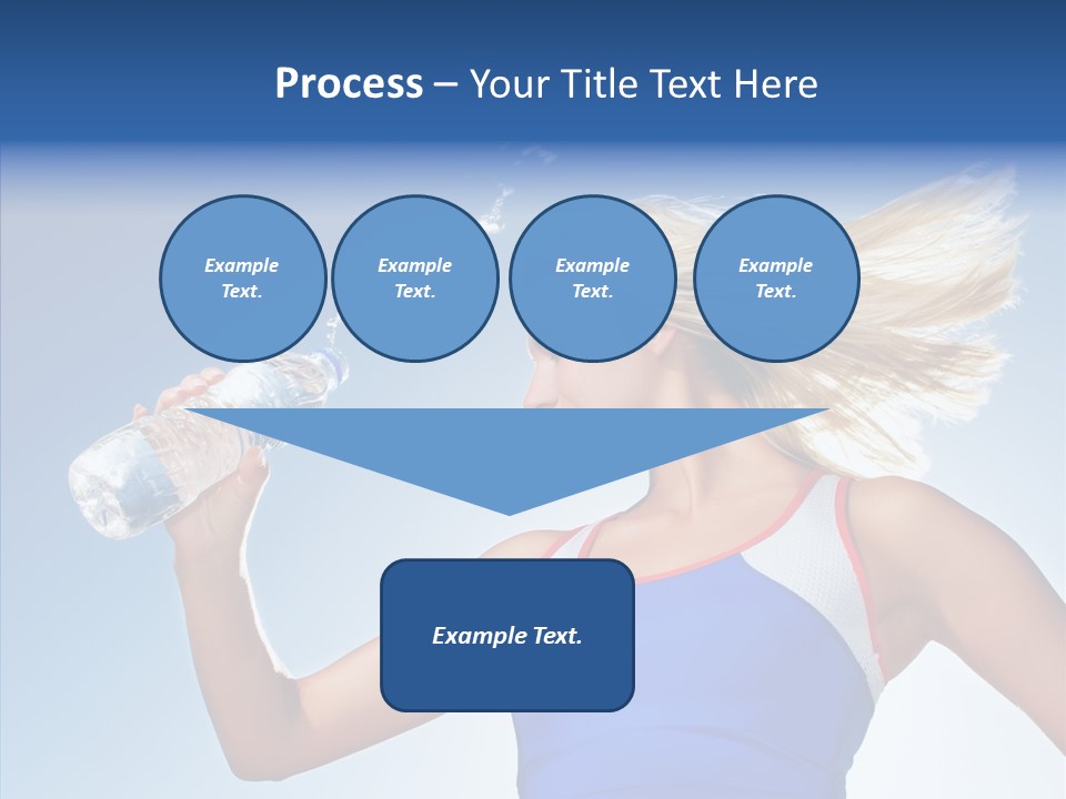 Water Hair Sunshine PowerPoint Template