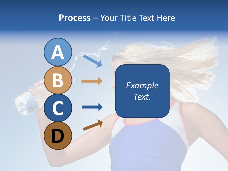 Water Hair Sunshine PowerPoint Template