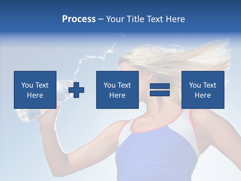 Water Hair Sunshine PowerPoint Template