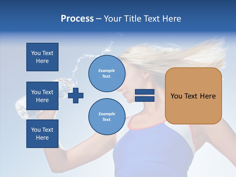 Water Hair Sunshine PowerPoint Template