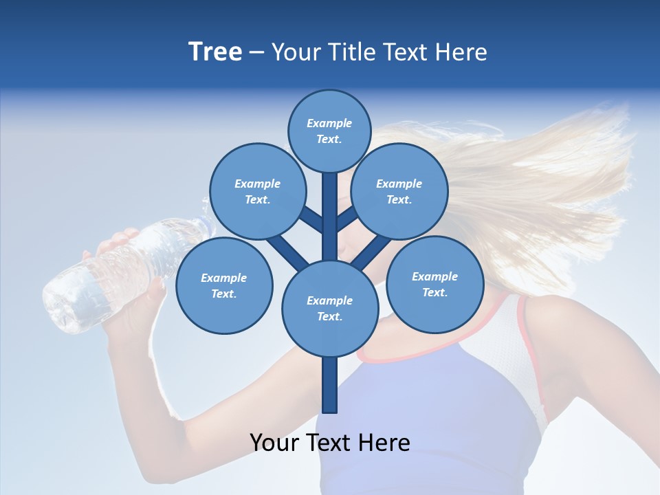 Water Hair Sunshine PowerPoint Template