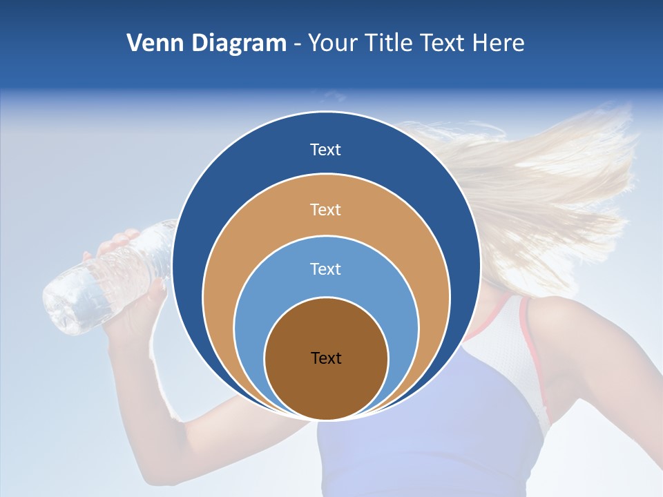 Water Hair Sunshine PowerPoint Template