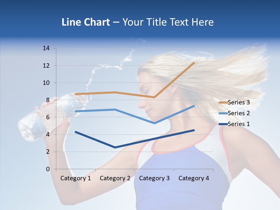 Water Hair Sunshine PowerPoint Template