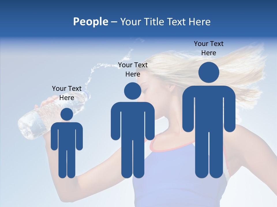 Water Hair Sunshine PowerPoint Template