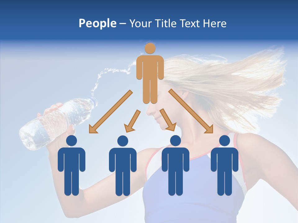 Water Hair Sunshine PowerPoint Template