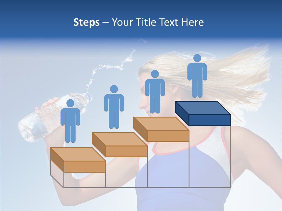 Water Hair Sunshine PowerPoint Template