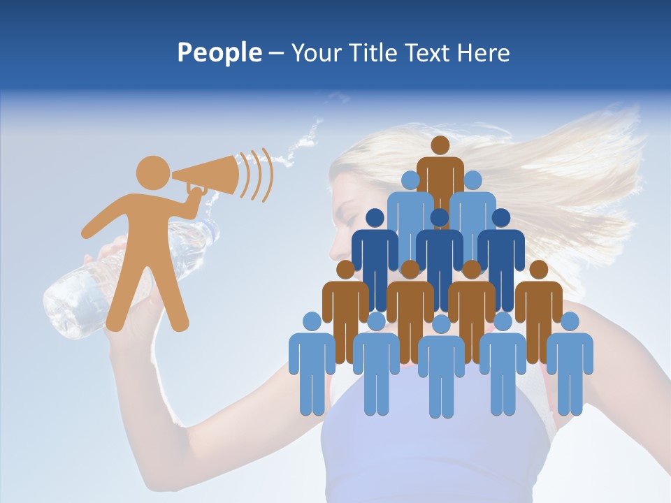 Water Hair Sunshine PowerPoint Template