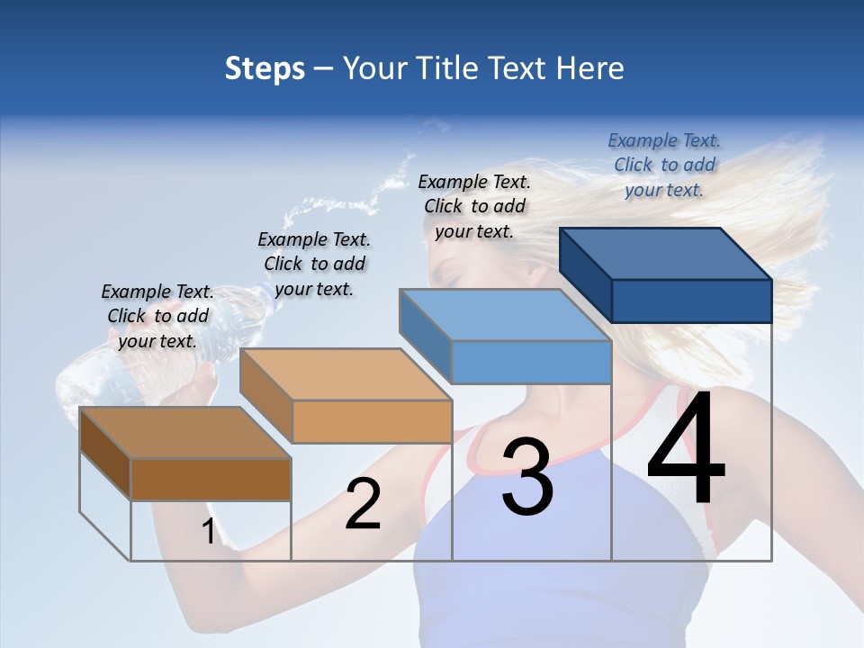 Water Hair Sunshine PowerPoint Template