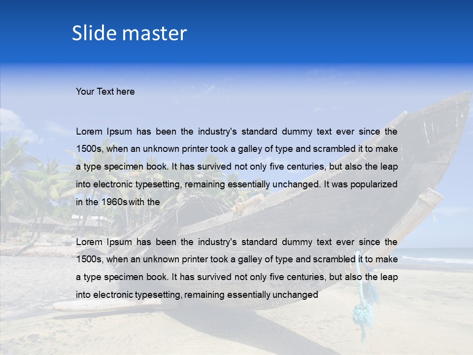 Leaf Swim Fun PowerPoint Template