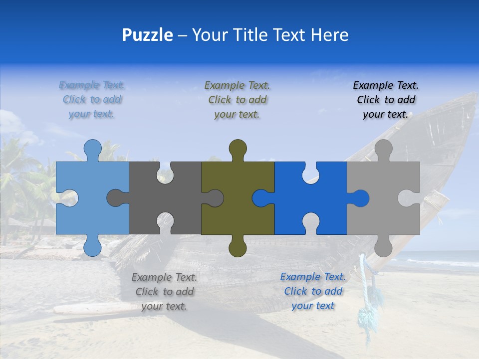 Leaf Swim Fun PowerPoint Template