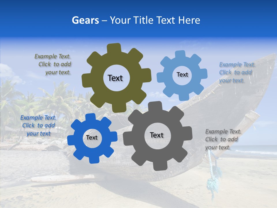 Leaf Swim Fun PowerPoint Template