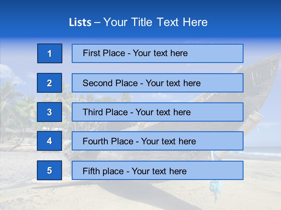 Leaf Swim Fun PowerPoint Template