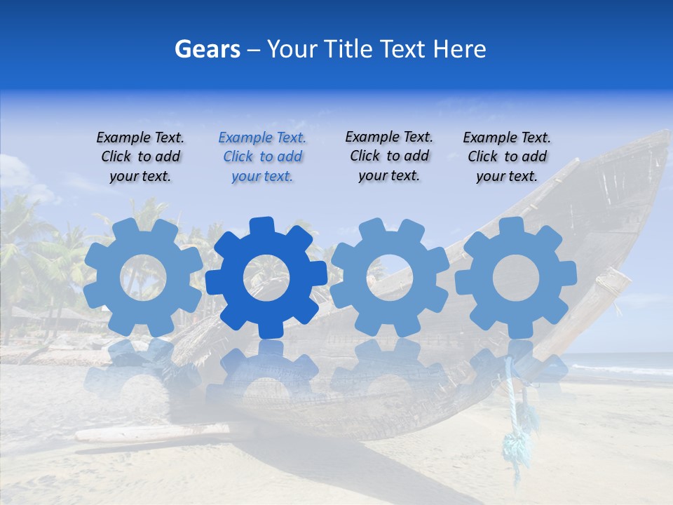 Leaf Swim Fun PowerPoint Template