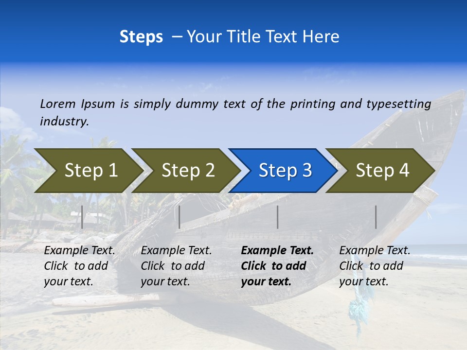 Leaf Swim Fun PowerPoint Template
