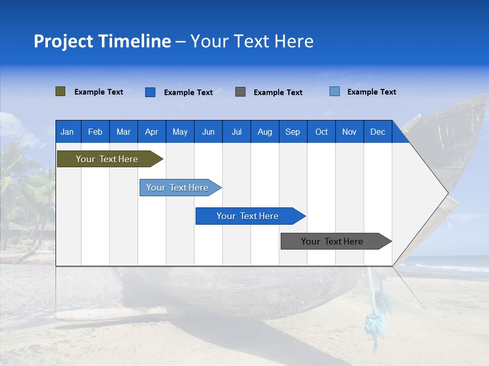 Leaf Swim Fun PowerPoint Template