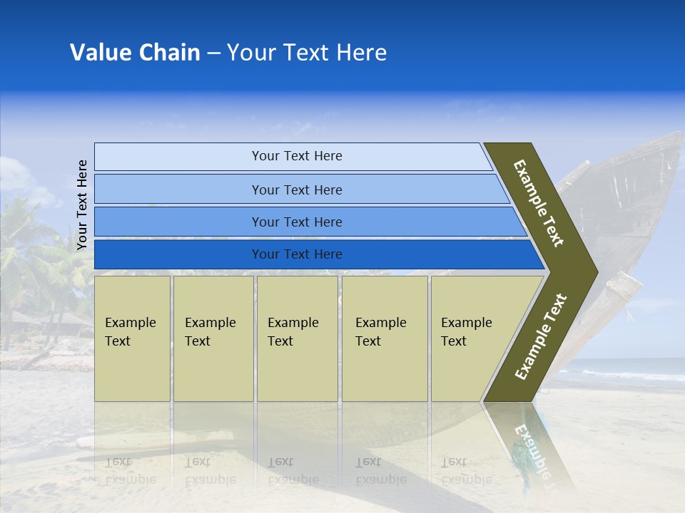 Leaf Swim Fun PowerPoint Template