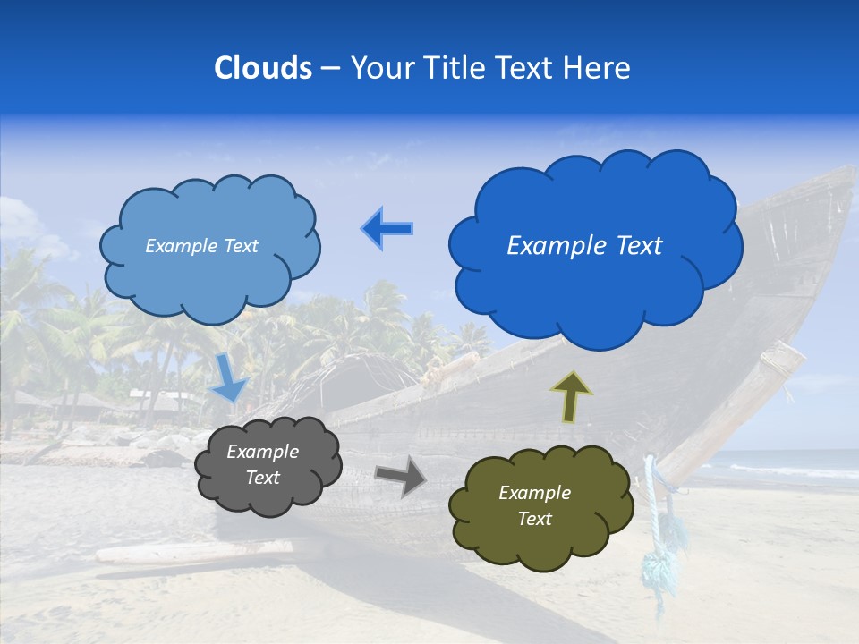 Leaf Swim Fun PowerPoint Template