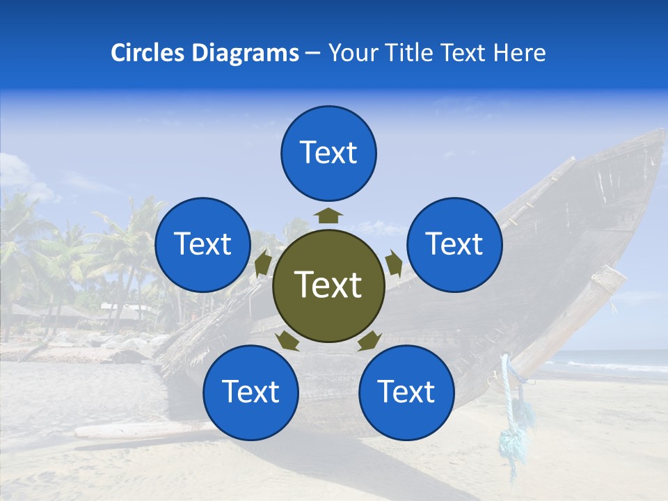 Leaf Swim Fun PowerPoint Template