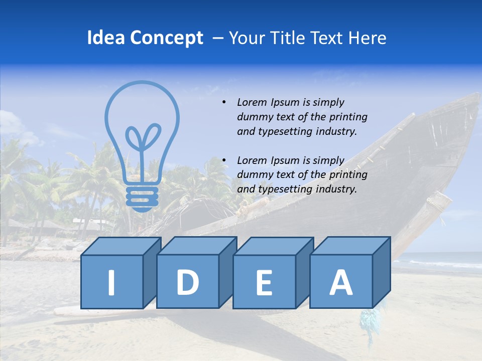 Leaf Swim Fun PowerPoint Template