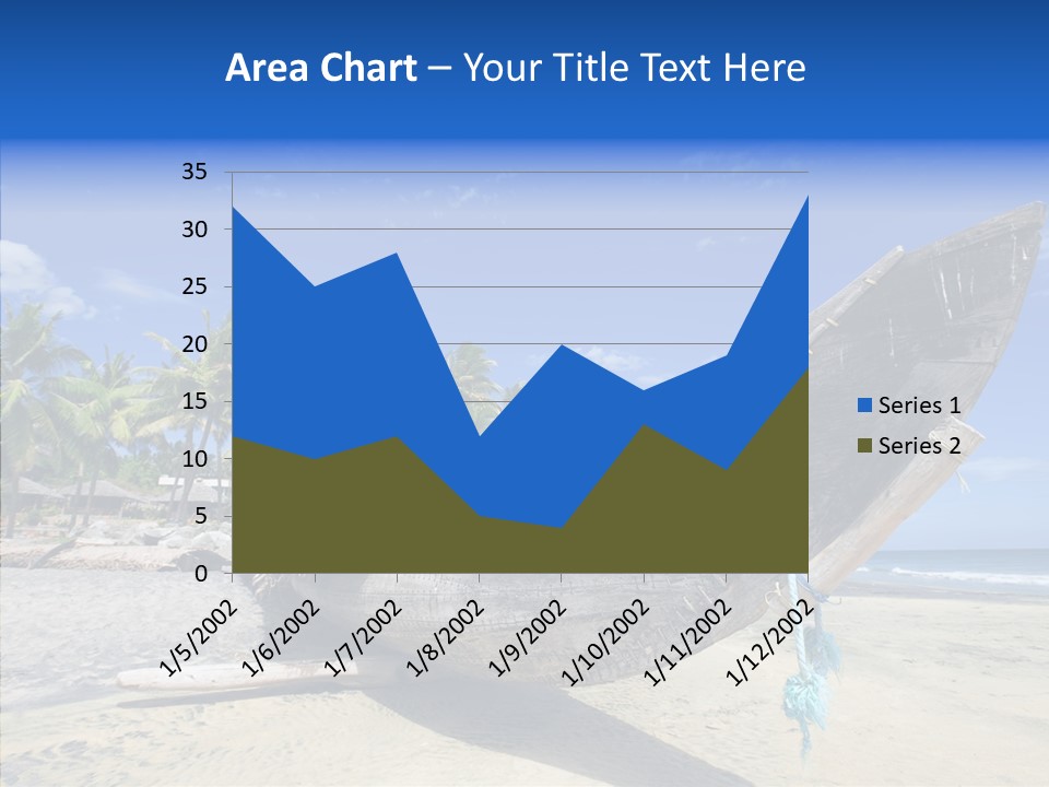 Leaf Swim Fun PowerPoint Template
