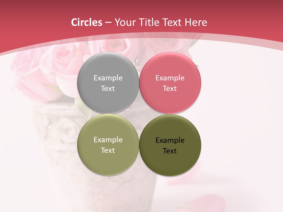 Springtime Purple Vase PowerPoint Template