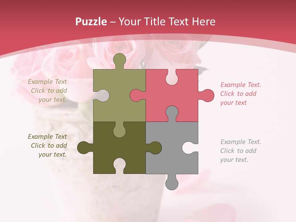 Springtime Purple Vase PowerPoint Template