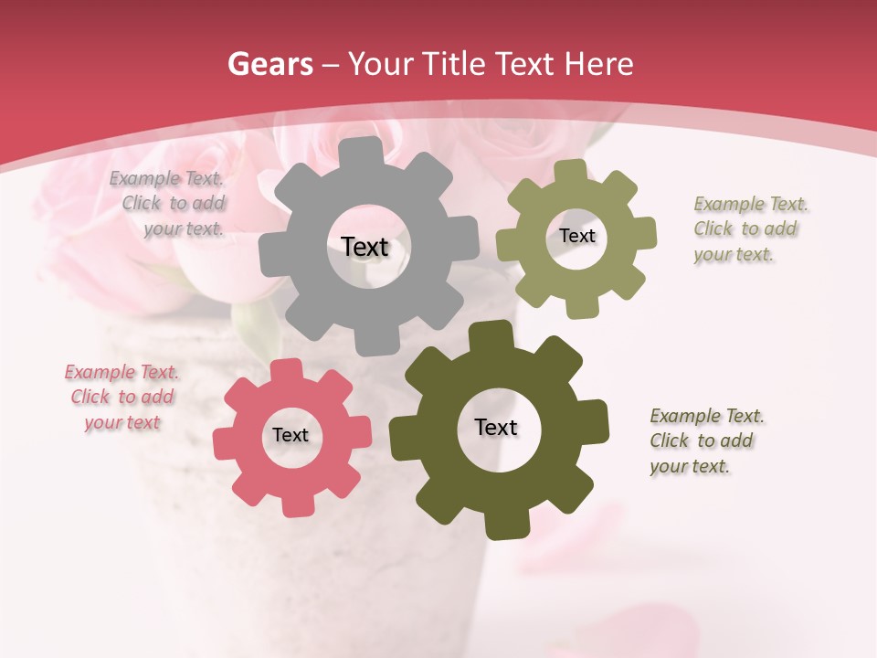 Springtime Purple Vase PowerPoint Template