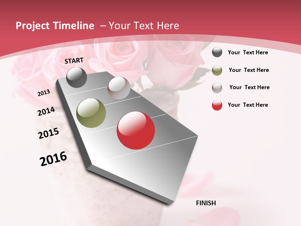 Springtime Purple Vase PowerPoint Template