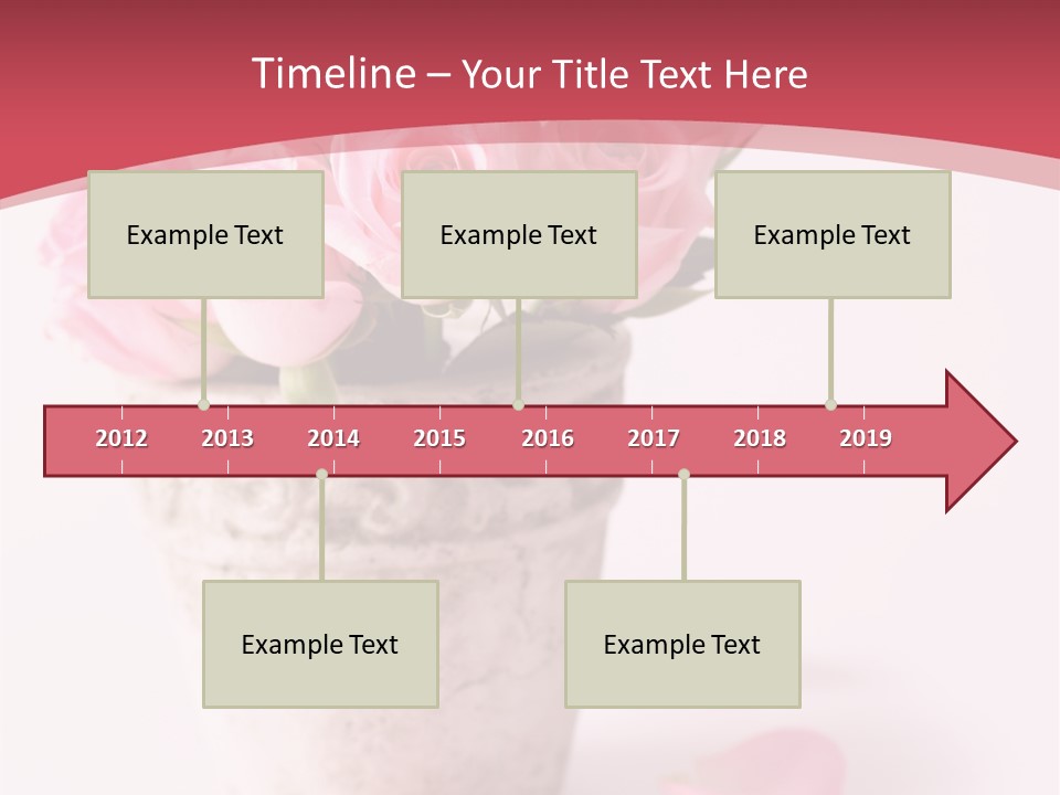 Springtime Purple Vase PowerPoint Template